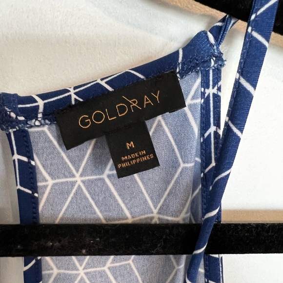 GOLDRAY Blue and White Patterned Jumpsuit - Picture 3 of 6